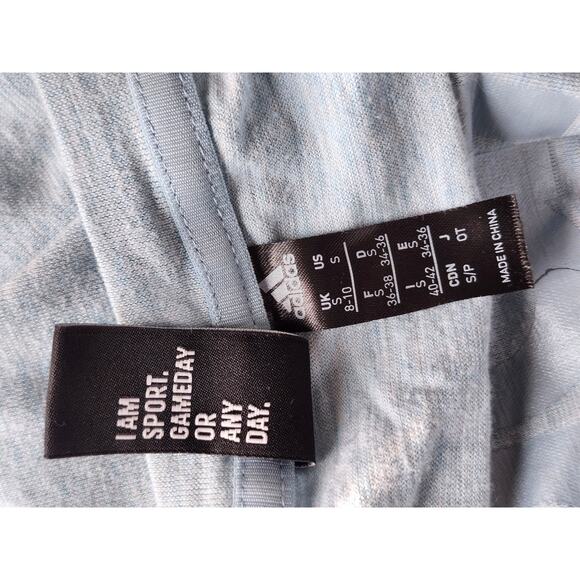 Adidas Women's Loose Fit Sleeveless Tank Top Light Blue Size Small Workout A0129 - Picture 7 of 7